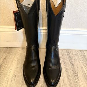 Brand New Lucchese Women Black Western Boots Summer